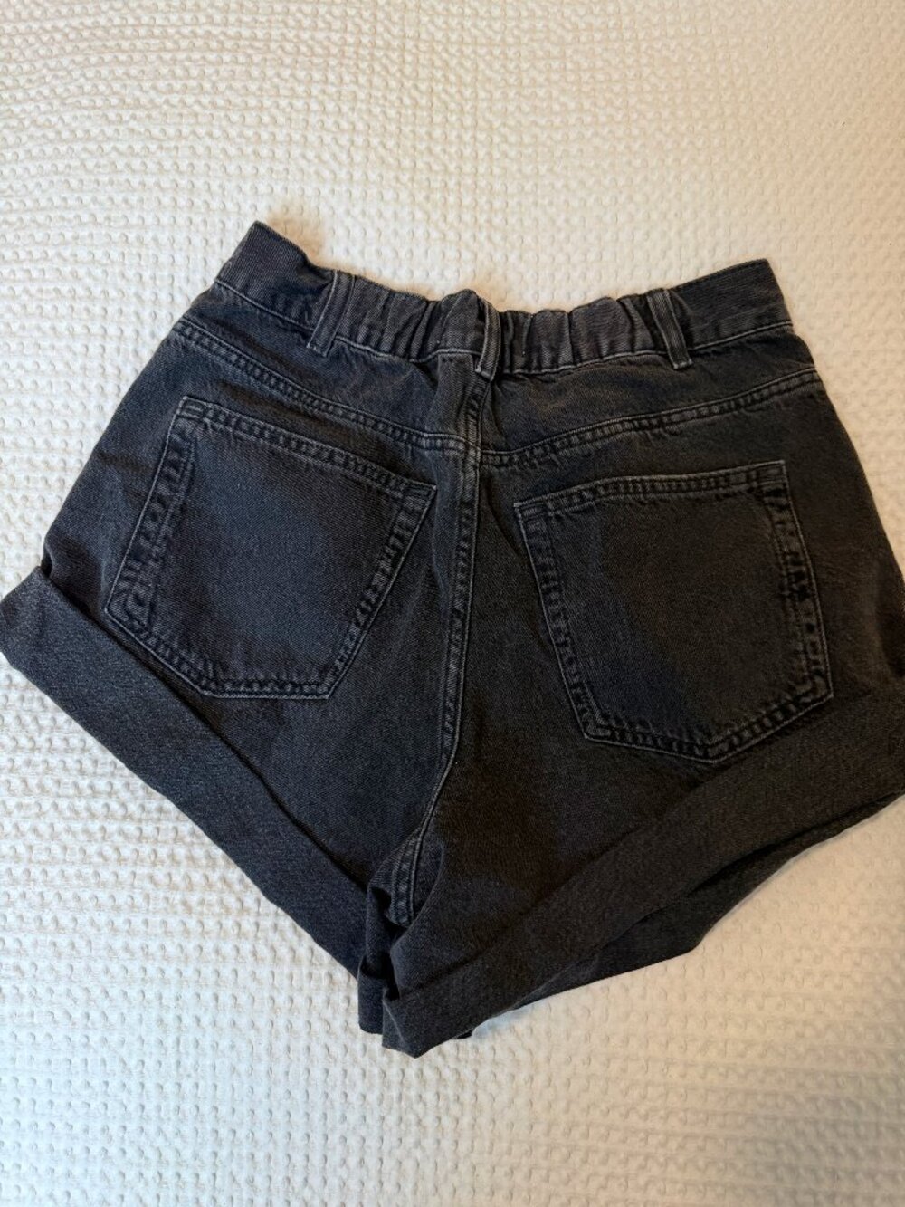 Free People We The Free Black Denim Shorts Size S